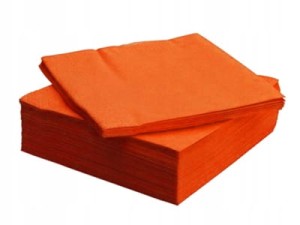 Serwetki trójwarstwowe pomarańczowe 20 szt