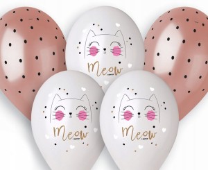 Balony lateksowe Kotek 5 szt