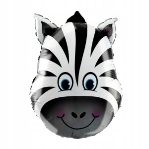 Balon foliowy  Zebra , 26cm x 34 cm.