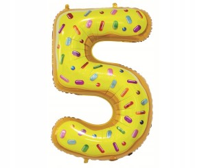 Balon foliowy Cyfra 5, 78 cm