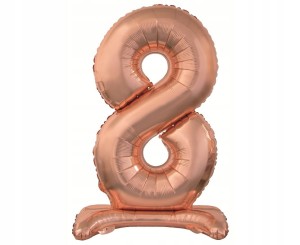 Balon foliowy liczba 8 stojąca 74cm