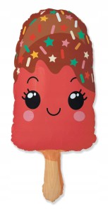 Balon foliowy 24 cali FX - Lód na paryku czerwony