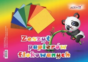 Zeszyt papierów flokowanych kolorowe Mix