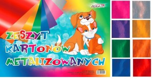 Zeszyt kartonów metalicznych kolorowy