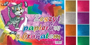 Zeszyt papierów z brokatem brokatowe kartki B4 8x