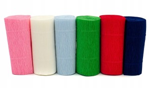 Krepina dekoracyjna 6 kolorów180 g, 10 cmx250 cm