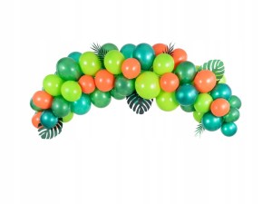 Balony zielone girlanda balonowa zestaw łuk,  61 szt.