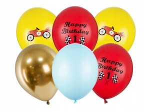 Balony Happy Birthday 6szt