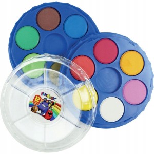 Akwarele farby wodne skwarelowe Fun&Joy 12 kolorów