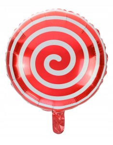 Balon foliowy lizak czerwony  45 cm