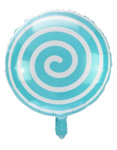 Balon foliowy lizak turkusowy, 1 szt.