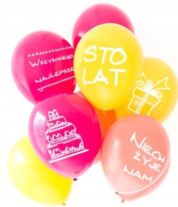 Balony lateksowe kolorowe