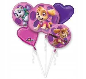 Balony foliowe Zestaw bukiet Psi Paw Patrol 5szt