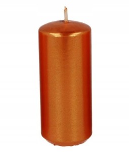 Świeca klubowa różowe złoto walec