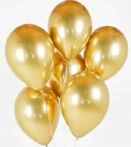 Balony chrom Błyszczące Glossy Złote shiny