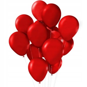 Balony pastelowe czerwone 20 szt.