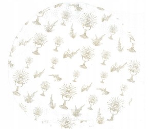 Serwetki dekoracyjne komunijne ażurowe IHS 6 szt