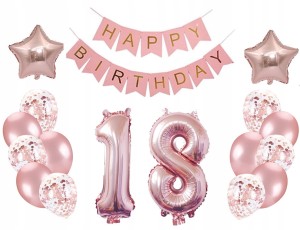 Zestaw balonów 18 urodziny