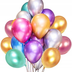 Balony metalizowane mix 100 szt