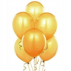 Balony metalizowane złote  50szt