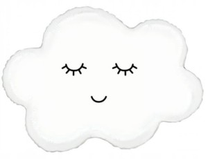 Balon foliowy chmurka biała