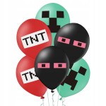 Balony kolorowe Minecraft piksel