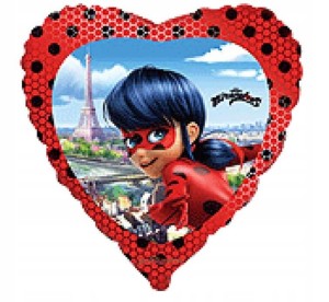 Balon foliowy Miraculum Biedronka i Czarny Kot