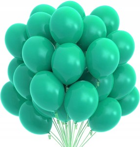 Balony zielony morski matowe 50 szt