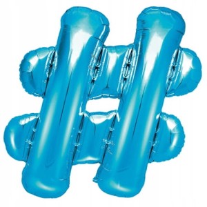 Balon foliowy # nNiebieskih Hasztaek 35zt