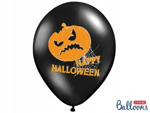 Balony lateksowe Dynie Happy Halloween 30 cm 6 szt