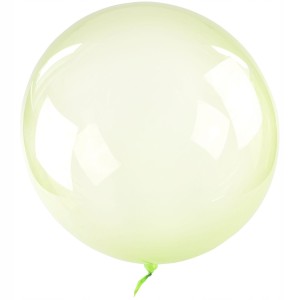 Balon Bubble limonkowy okrągły  50 cm