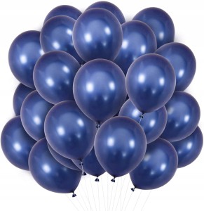 Balony granatowe  c. niebieskie pastel 50 szt.