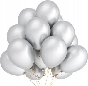 Balony srebrne metalizowane
