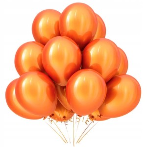 Balony pomarańczowe metaliczne  20x