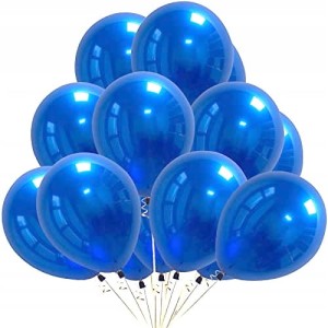 Balony niebieskie duże metaliczne  urodziny