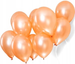 Balony pomarańczowe metalizowane orange 20szt
