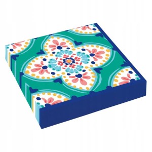 Serwetki papierowe kwiaty Boho 16szt