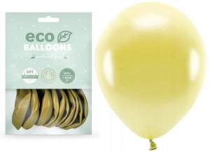 Balony eco metaliczne złote 10x