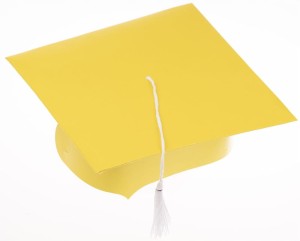 Biret dla dzieci  na ucznia żółty