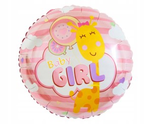 Balon foliowy Baby girl Dziewczynka  45cm