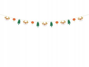 Girlanda papierowa Las Baner Woodland