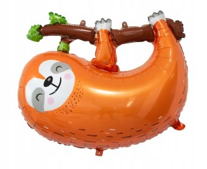 Balon foliowy Leniwiec, 68x55 cm.