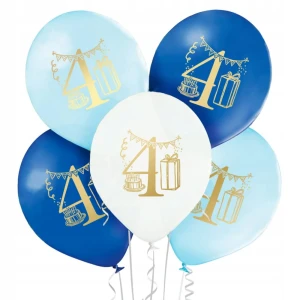 Balony dla chłopca liczba 4, 5 szt