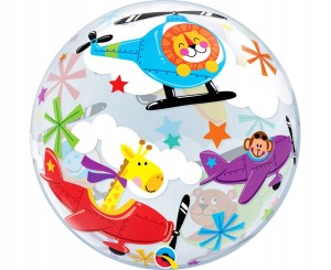 Balon foliowy 22" QL Bubble Poj. "Latający Cyrk"