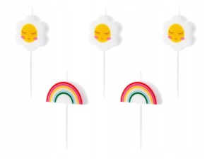 Świeczki urodzinowe Stokrotki  5szt.