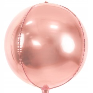 Balon foliowy Kula różowe złoto 40 cm