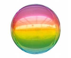 Balon foliowy B&C 16 cali kula tęczowa