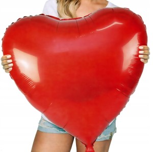 Balon foliowy czerwony serce gigant  75 cm