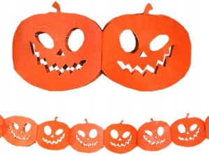 Girlanda bibułowa papierowa Dynie Halloween 3 m