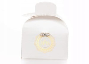 Pudełka komunijne Podziękowanie dla gości IHS 5szt